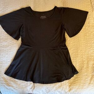 Betabrand peplum top, size L